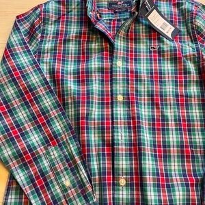 Vineyard Vines whale Shirt - Plaid Button Down